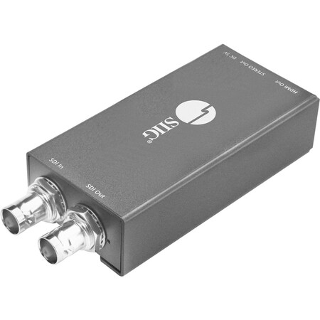 Siig 3G/Hd/Sd-Sdi To Hdmi Mini Converter. Converts Single 3G/Hd/Sd Source CE-SD0811-S1